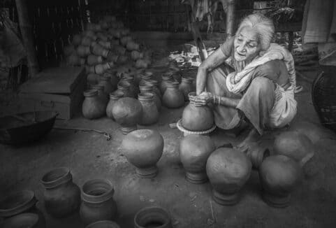 Majuli-Age-old-pot-making-by-hand-Shalmara-Village